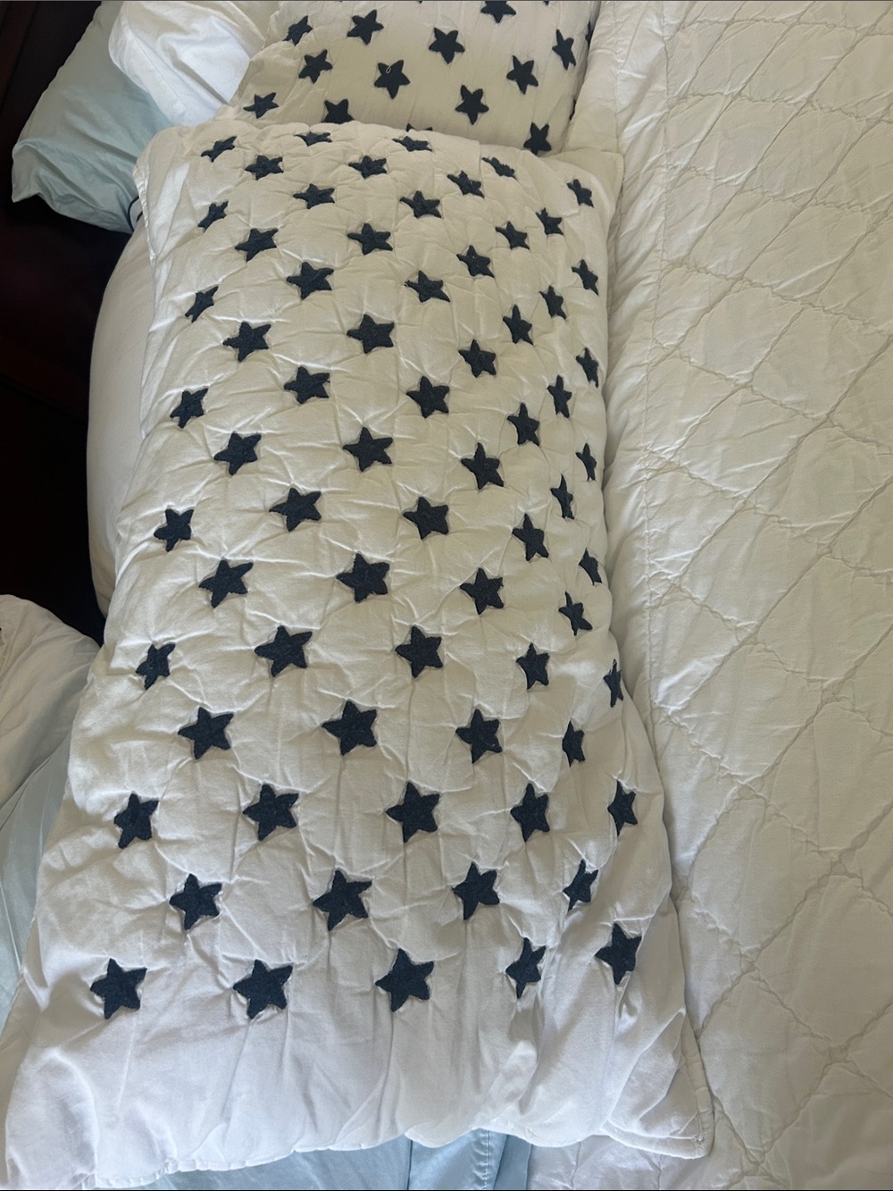 Pottery Barn Americana king sized quilt and shams - Picture 3 of 7